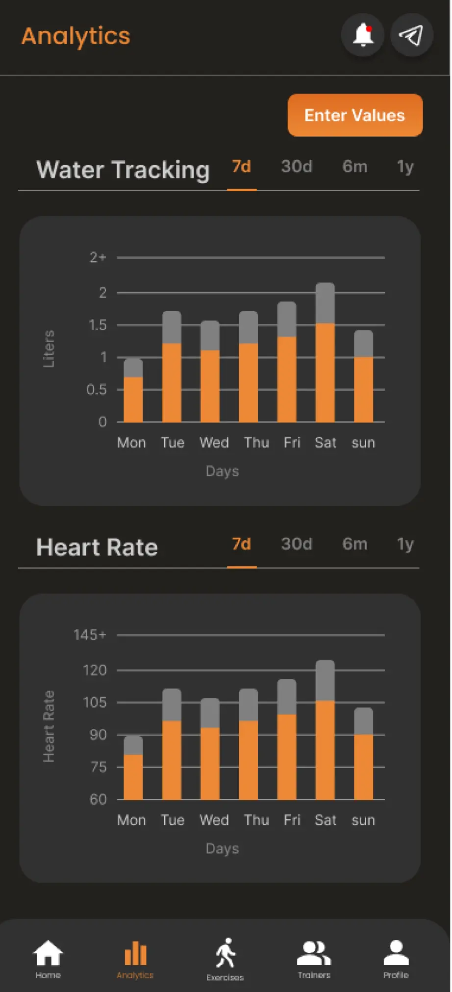 Augment Fit second app screen